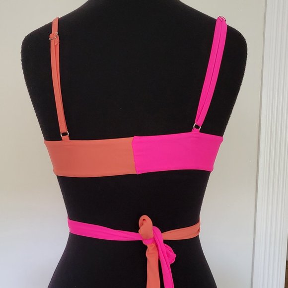 Neon Knot Two Tone Bikini Set - Picture 3 of 6